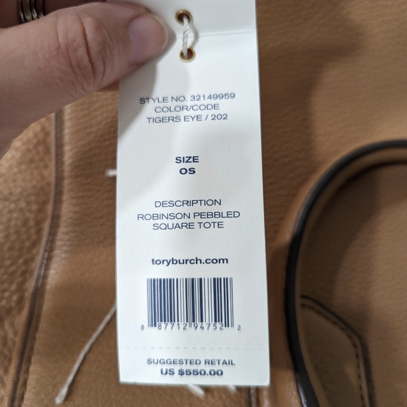 Tory Burch robinson pebbled square tote - Picture 2 of 2